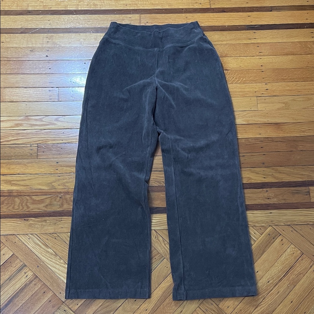 Lands' End Brown Corduroy Elastic Pants Size Small